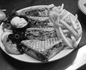 Mushroom & Baked Bean Cheese Sandwich