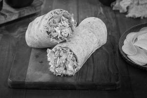Hummus & Roasted Chicken Wholewheat Wrap