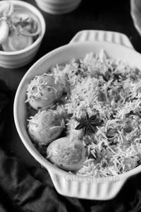Hyderabadi Egg Biryani [2 Eggs]