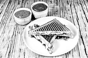 Double Cheese Chutney Sandwich