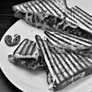 Open Cheese Chilli Toast Sandwich