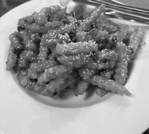 Honey chilli potato