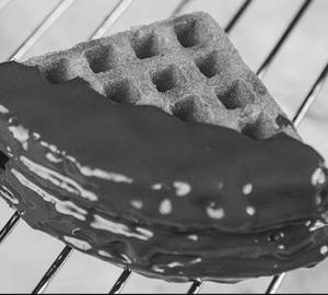Waffles With Chocolate Sauce
