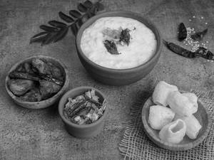 Curd Rice With Chicken Dynamite