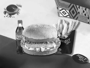 Chicken Burger & Fries & Coke
