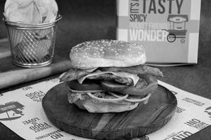 Chicken Patty Desi Burger