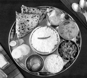 South Indian Paratha Meals