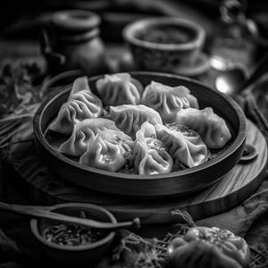 Veg Steamed Momos (8 Pieces)