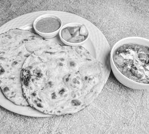 Mini Kadhai Mushroom+3 Roti