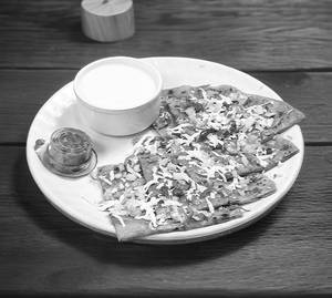 Mix Paratha With Curd