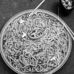 Egg Triple Schezwan Hakka Noodles