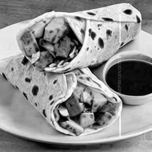 Hari Chutney Aloo Wrap