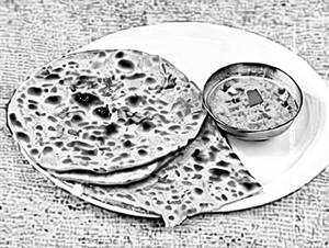 Paneer Onion Paratha