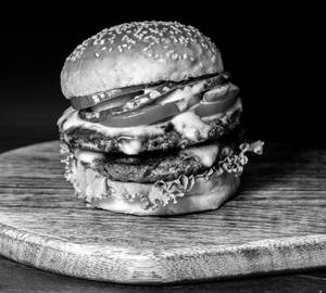 Johnnie's double chicken burger