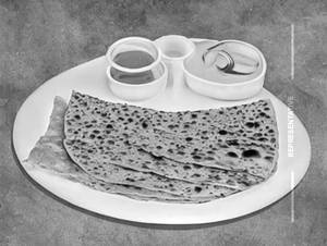 Paneer Paratha  With Curd