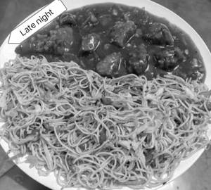 Chicken Chilli with Chicken Noodles 