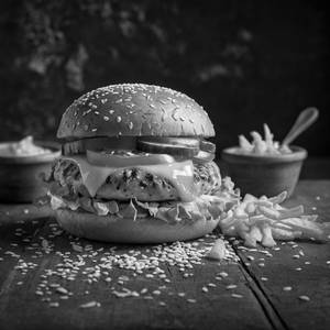 Crispy Chicken Burger (Doubles Patties,With Cheese)