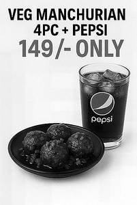 Veg Manchurian Dry 4pc + Pepsi