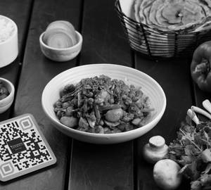 Sukka Mushroom Hara Pyaz