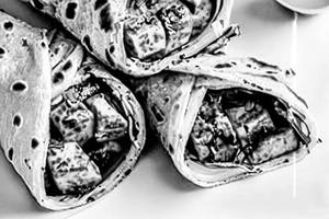 Lemon Paneer Tikka Roll