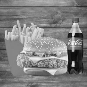 Solo Burger Meal (ideal For One Person, Starving For Burger)