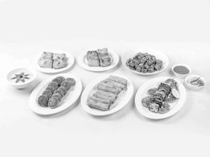 Appetizer Selection Vegetarian Set For Four
