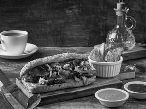 Grilled Zucchini and Artichoke Sandwich