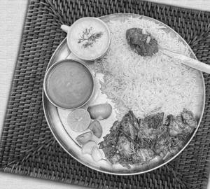 Rice thali