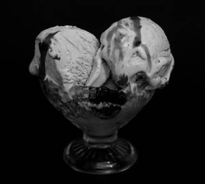 Black Current Ice Cream Double Scoop