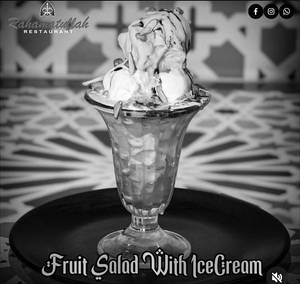Fruit Salad With Ice Cream