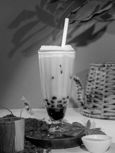 Japanese matcha bubble tea.