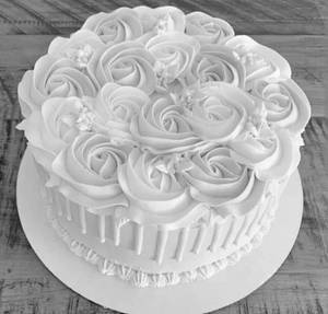 Eggless Floral Birthday Cake (  500 grams)