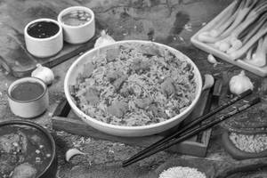 Schezwan Chicken Fried Rice