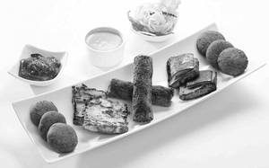 Veg kebab platter