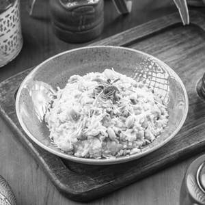 Asparagus And Edamame Bianco Risotto