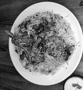 Mutton Hyderabadi Dum Biryani [600 grams, 3 Pieces]