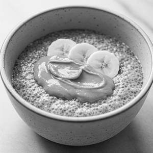 High-Protein Peanut Butter Banana Chia Pudding (350G)