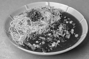 Burnt Garlic Noodles With Kung Pao Chicken