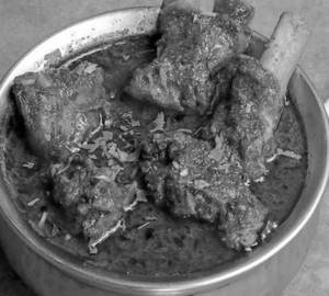 Mutton handi [half]