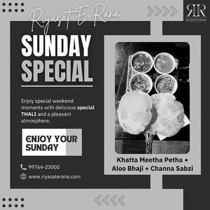 Sunday Special Poori With 3 Sabzi