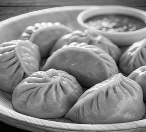 Steamed momos [veg] [7 pieces]