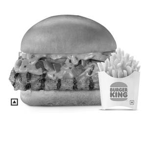 Chicken Tandoori Burger+Fries(Reg).