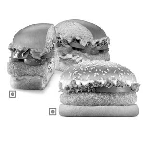 Hot 'N' Cheesy Burger+BK Veggie Burger.