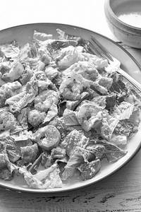 Ceasar Salad Prawns