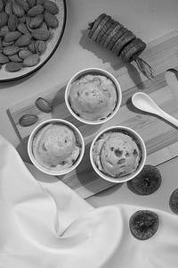 Anjeer Badam Ice Cream Scoop