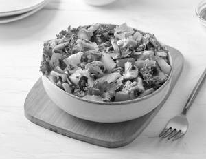 Pesto & Mushroom Keto Salad [347 Kcal, Low Calo...