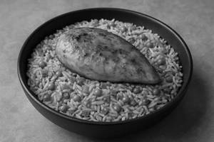 Chaap with fried rice