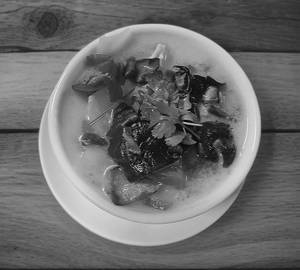 Chicken mushroom corn  soup