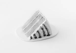 Eggless Strawberry Cake Slice