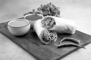 Egg Malabar Porotta Roll